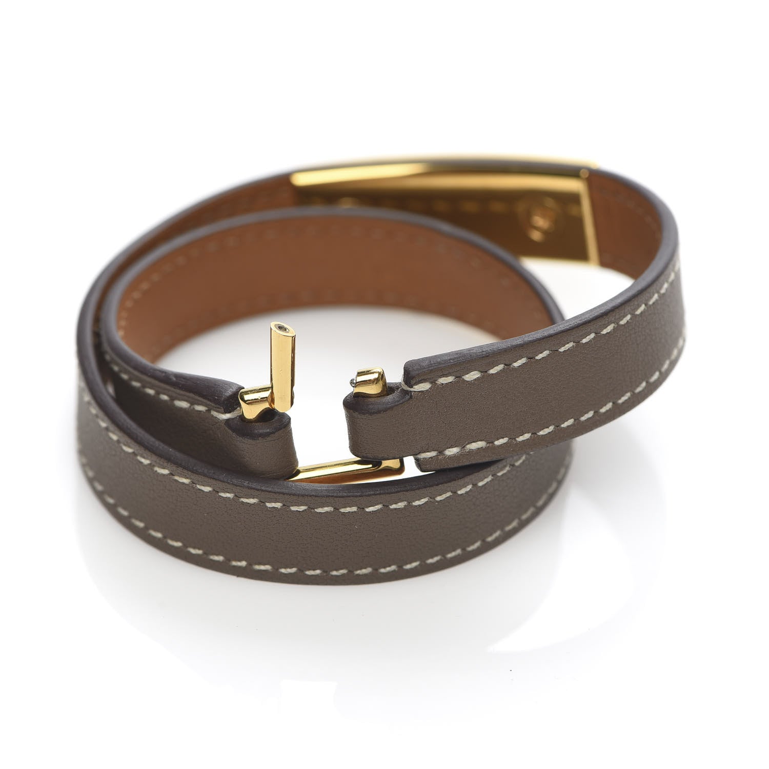Hermes Swift Rivale Double Tour Bracelet S Etoupe 5 of 6