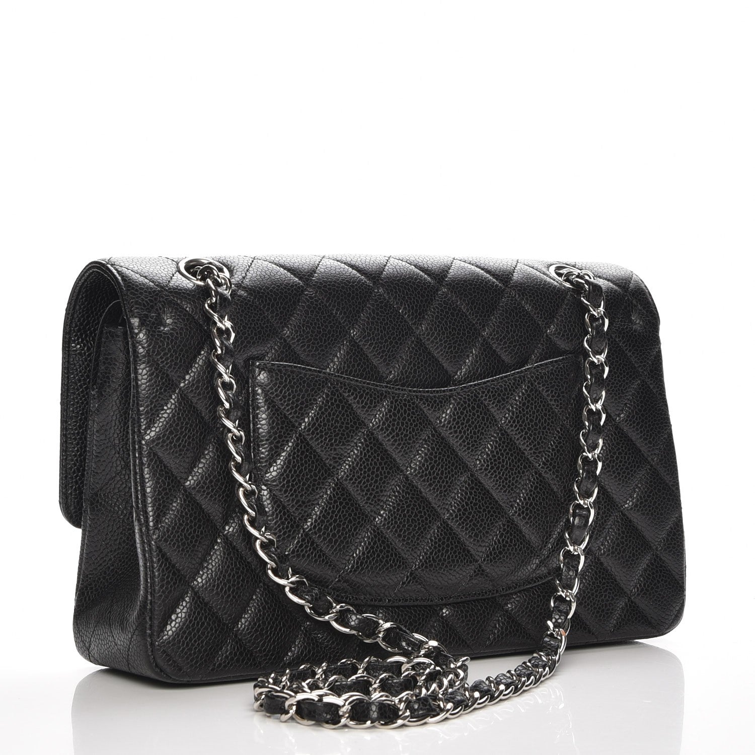 Chanel Caviar Quilted Medium Double Flap Black 3 of 8