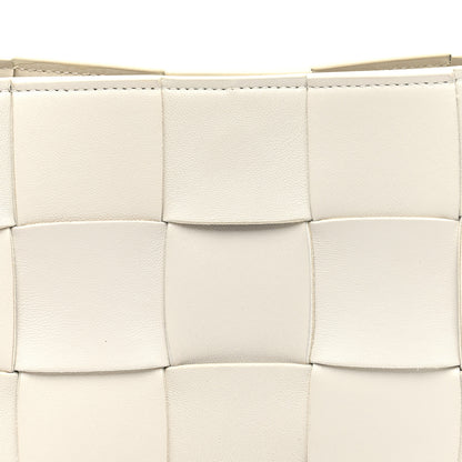 Bottega Veneta Calfskin Maxi Intrecciato Cassette Pouch On Strap Chalk 7 of 9