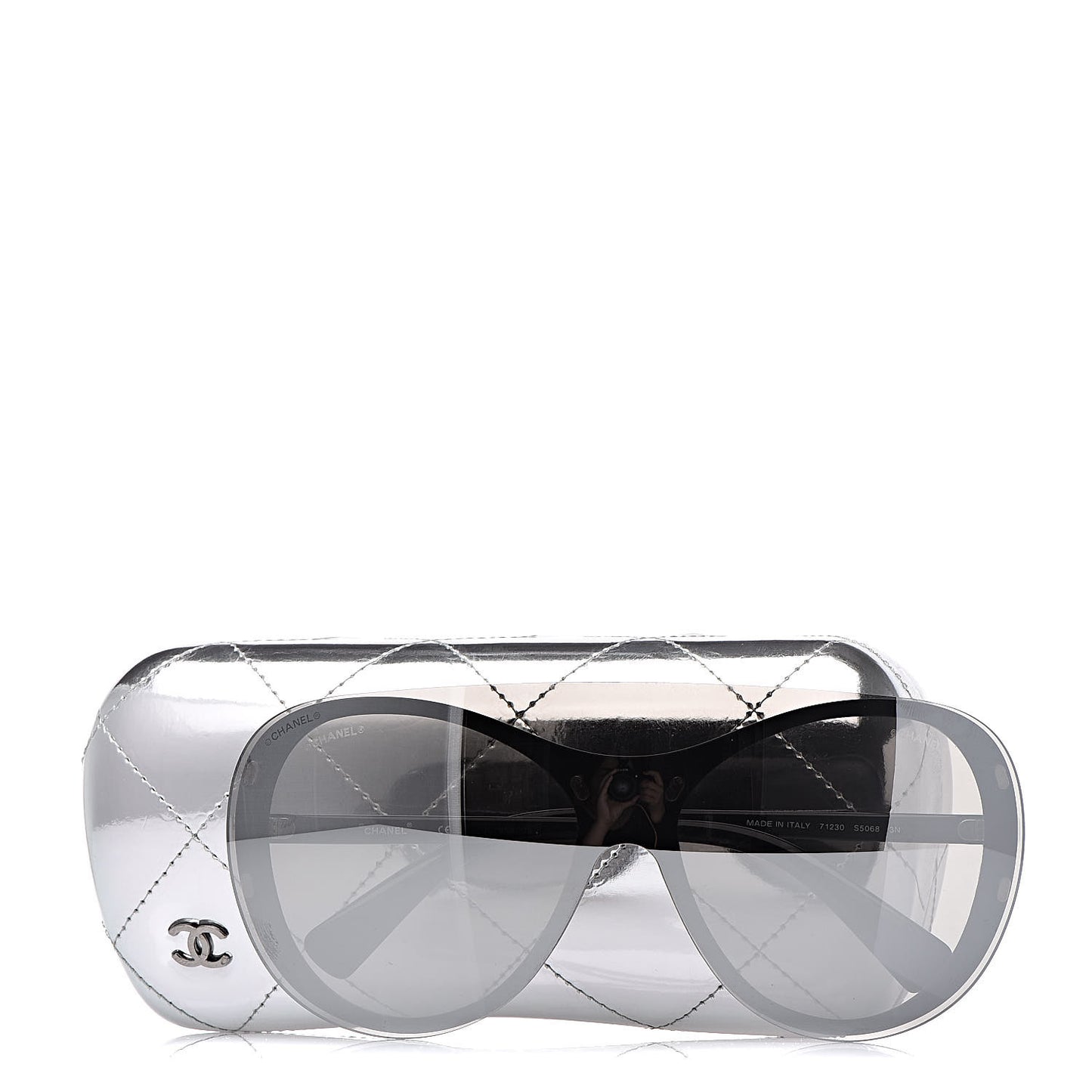 Clip On Sunglasses 71230 Mirror Grey Black
