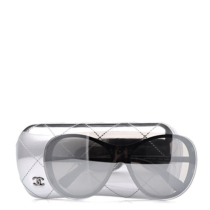 Chanel Clip On Sunglasses 71230 Mirror Grey Black 13 of 13