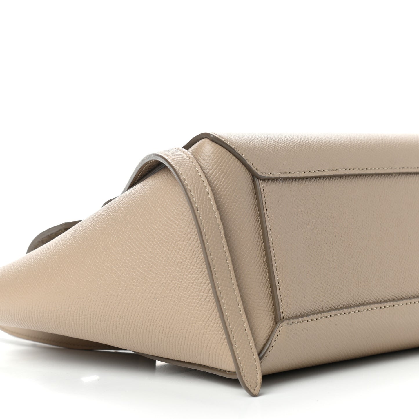 Grained Calfskin Nano Belt Bag Light Taupe