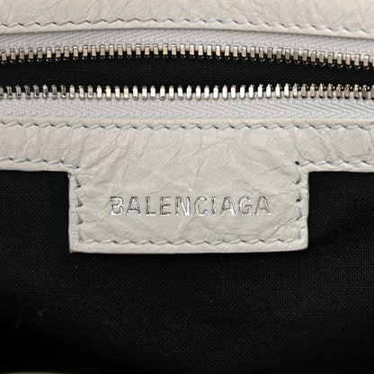 Balenciaga Agneau Arena Small Le Cagole Bucket Bag Optic White 7 of 9