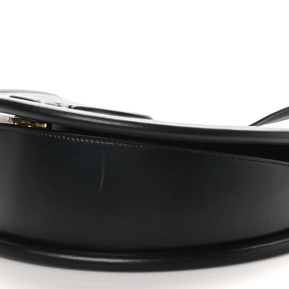 Salvatore Ferragamo Calfskin Aura Shoulder Bag Black 9 of 10