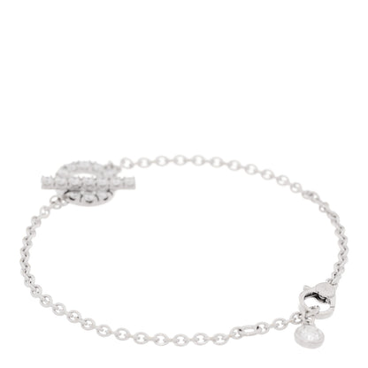 Hermes 18K White Gold Diamond Finesse Bracelet SH 3 of 5