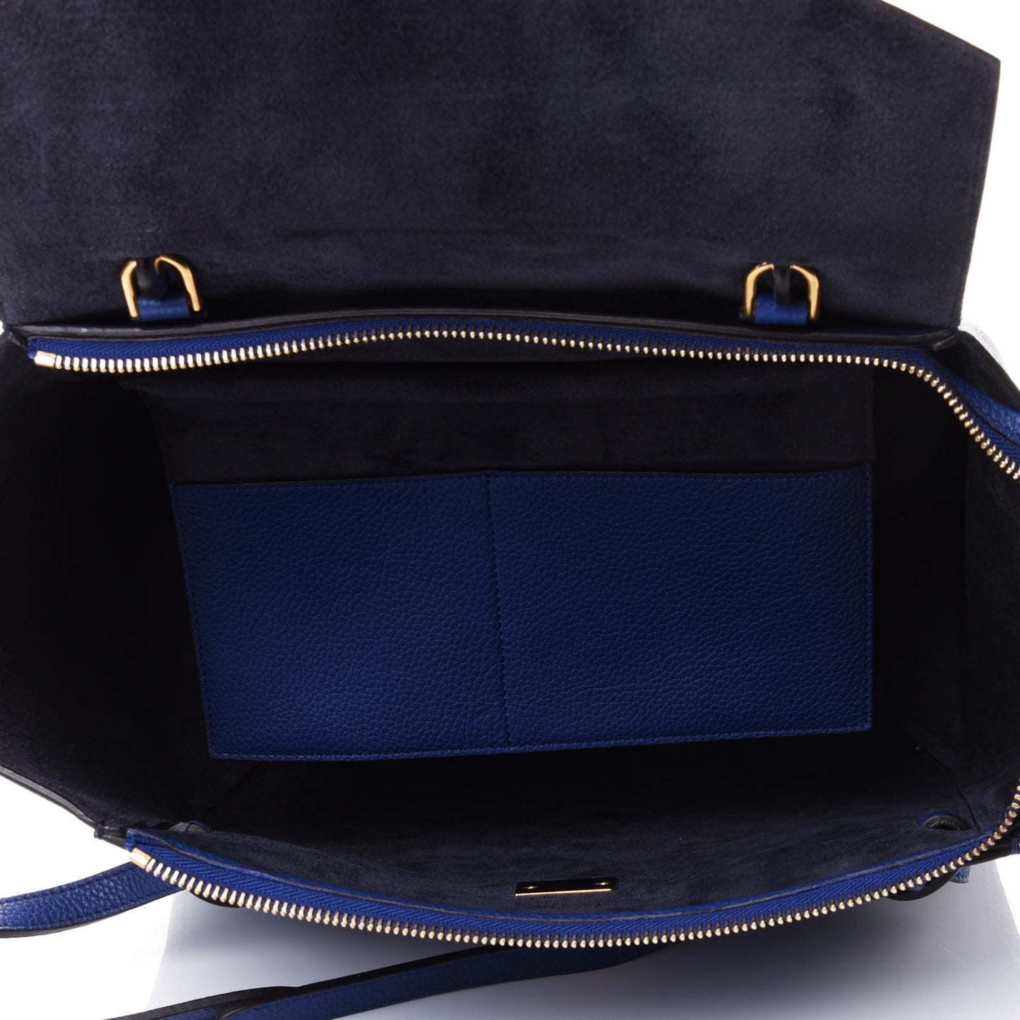 Grained Calfskin Small Belt Bag Indigo