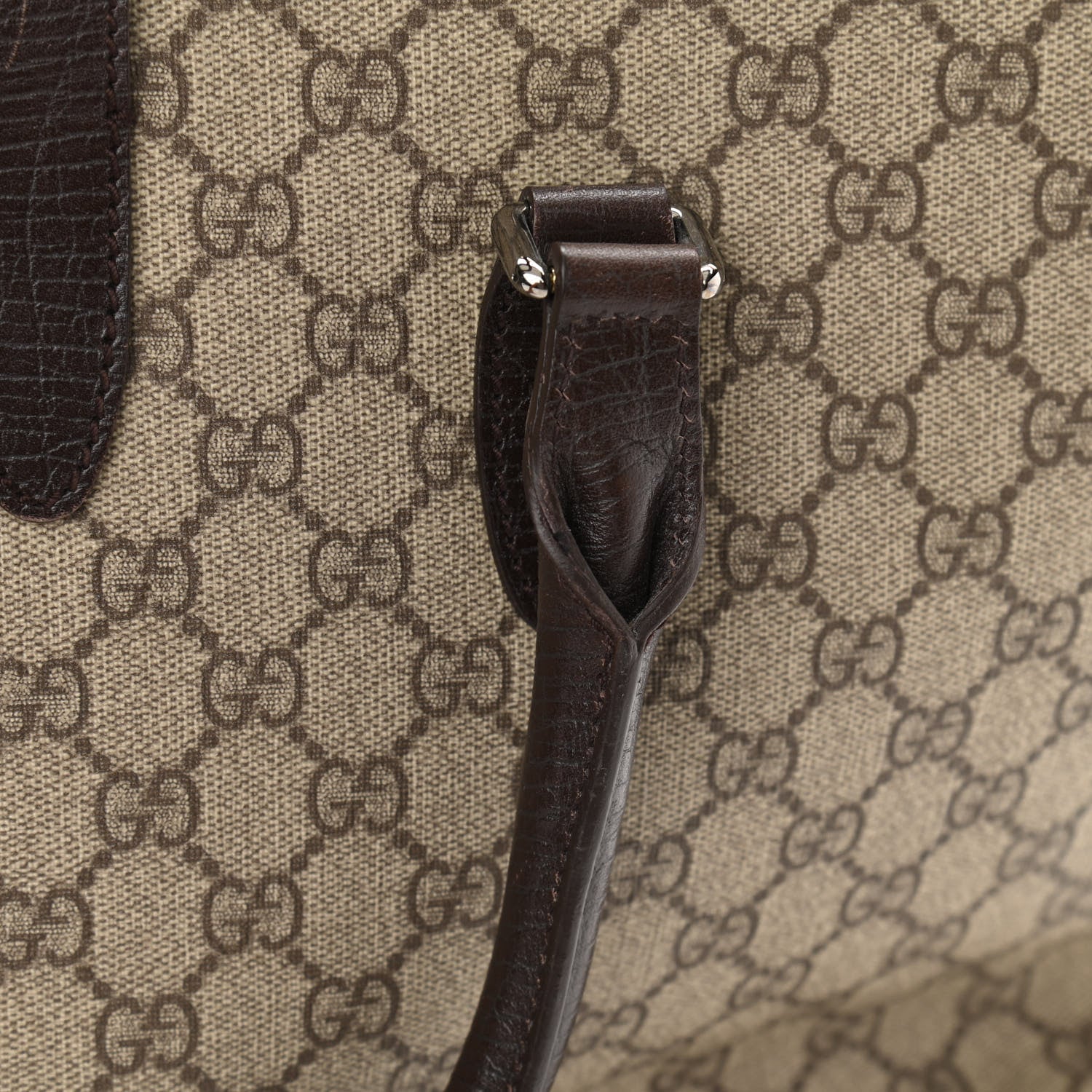 Gucci GG Plus Monogram Piston Lock Tote Dark Brown 12 of 14