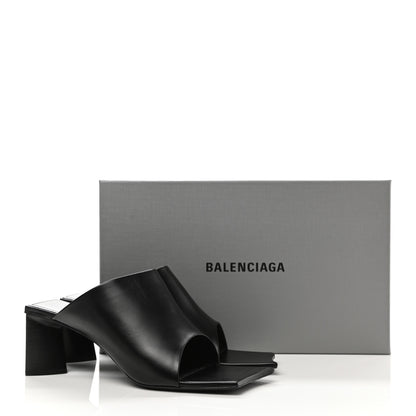Balenciaga Smooth Calfskin Moon 60mm Sandals 38 Black 9 of 9