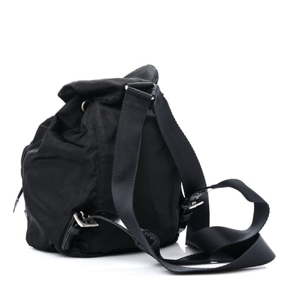 Prada Nylon Vela Mini Cinch Backpack Black 3 of 14