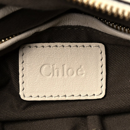 Chloe Calfskin Perforated Medium Marcie Animation Satchel Porcelain 6 of 9