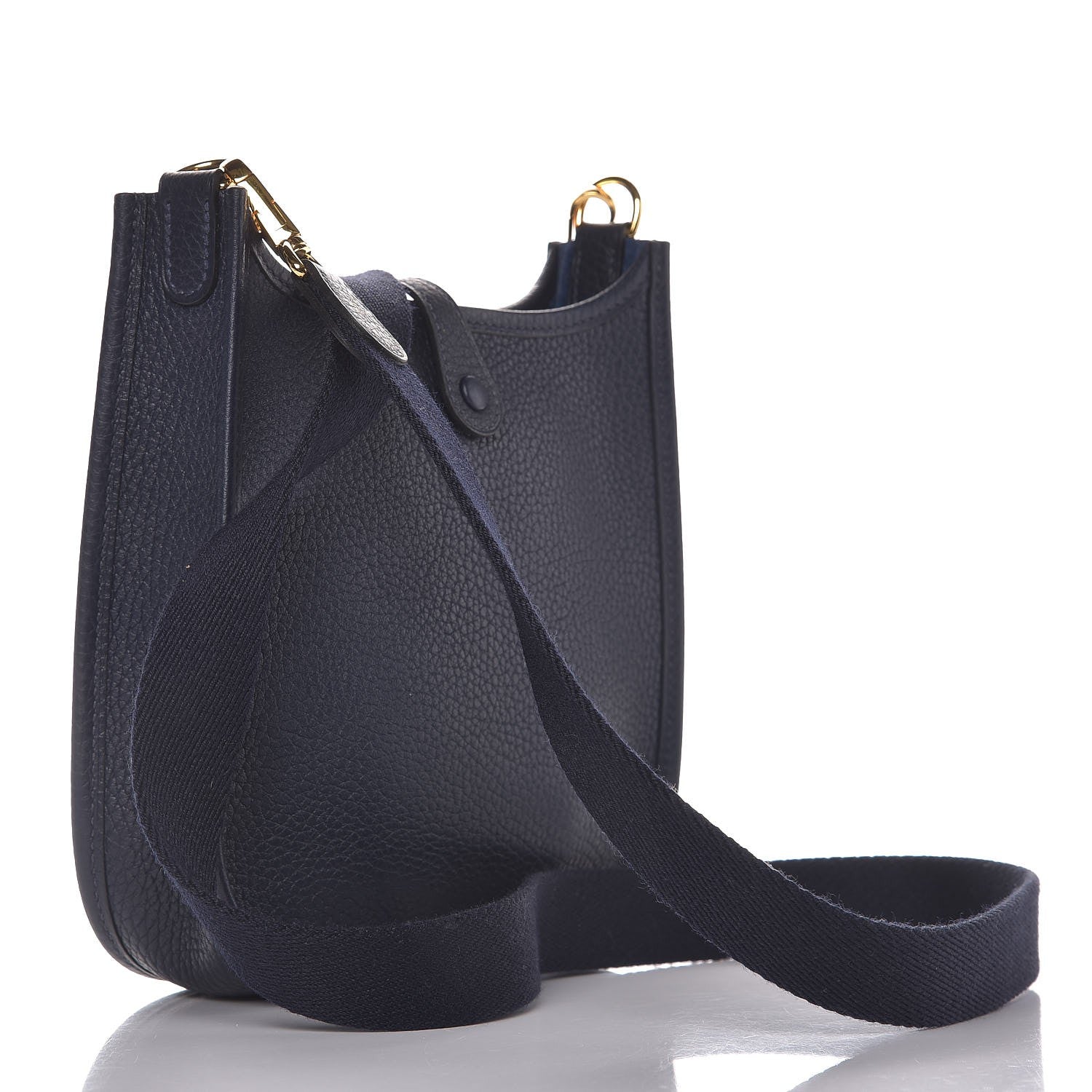 Hermes Taurillon Clemence Amazone Evelyne TPM Bleu Nuit 3 of 7