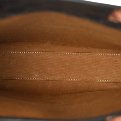 Celine Triomphe Canvas Calfskin Small Vertical Cabas Tan 5 of 11