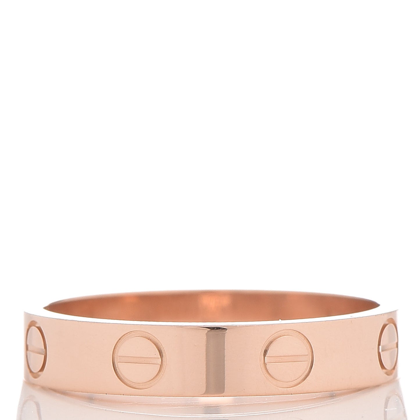 18K Pink Gold 3.5mm LOVE Wedding Band Ring 53 6.25