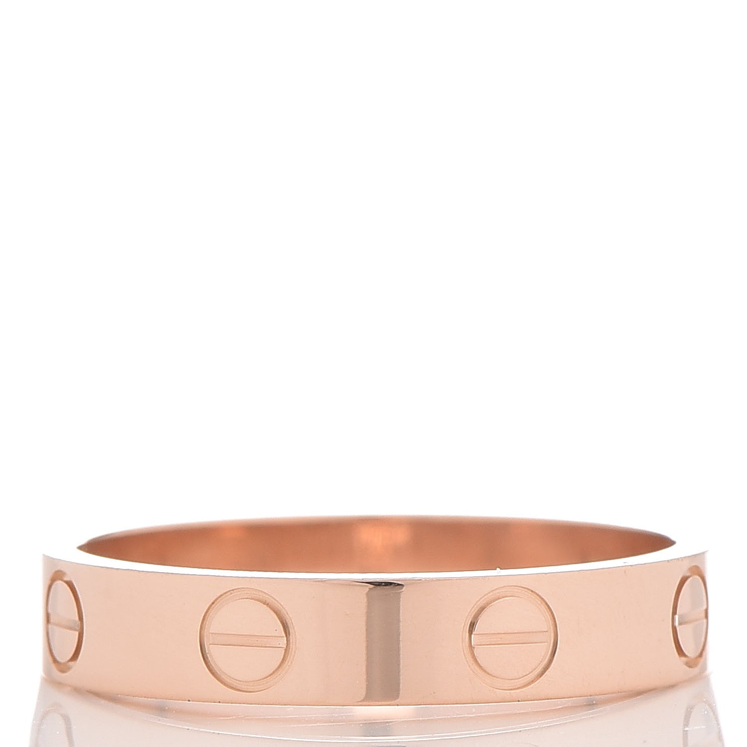 Cartier 18K Pink Gold 3.5mm LOVE Wedding Band Ring 53 6.25 3 of 5