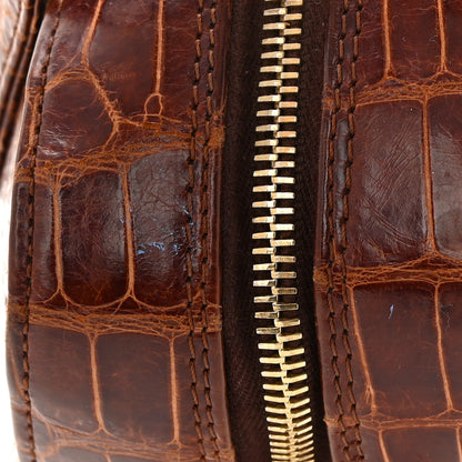 Chanel Alligator Bowler Bag Brown 12 of 12