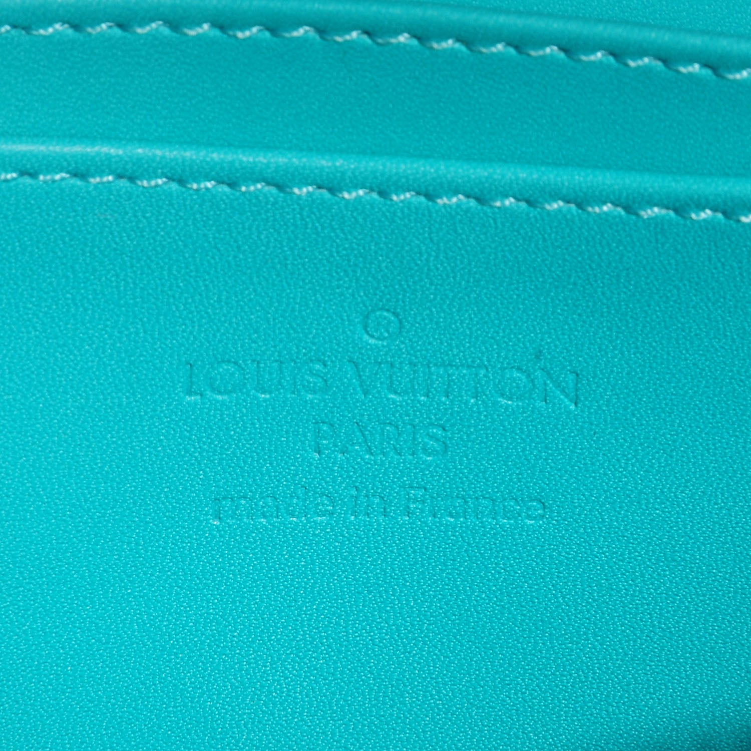Louis Vuitton Vernis Zippy Coin Purse Wallet Blue Lagon 6 of 7