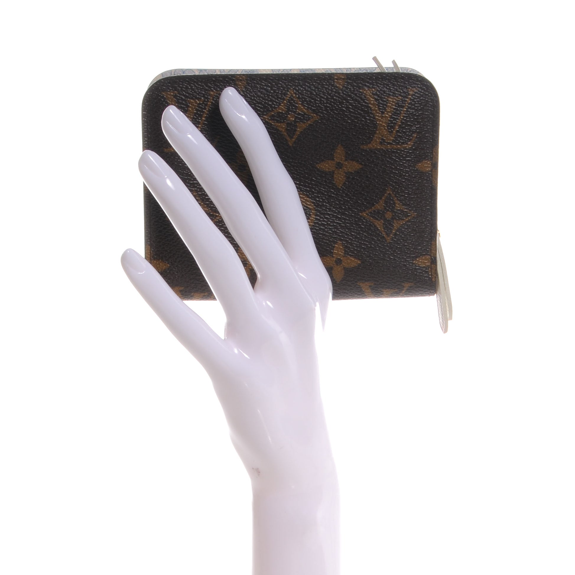 Louis Vuitton Monogram Fleuri Insolite PM Wallet Violet 2 of 8