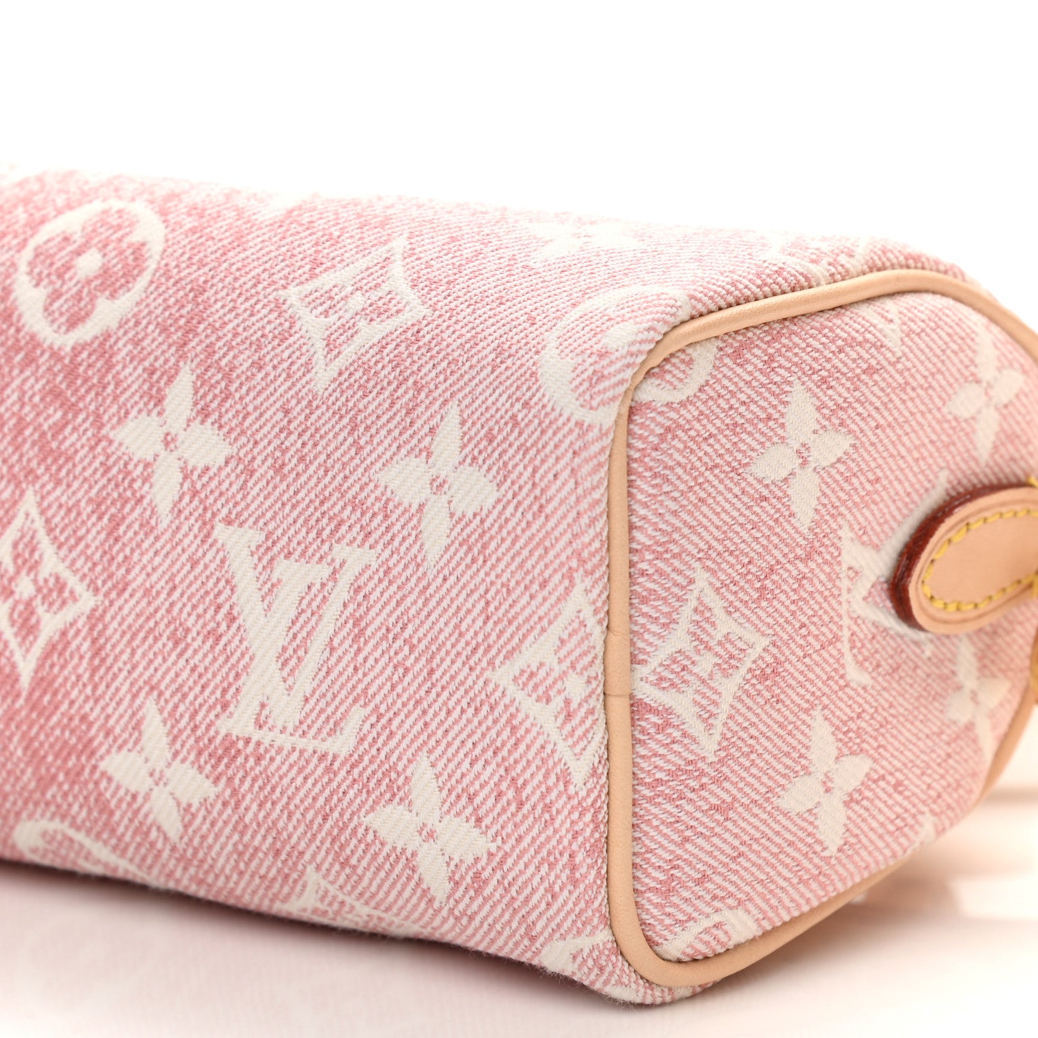 Louis Vuitton Monogram Jacquard Denim Nano Speedy Bandouliere Pink 9 of 10