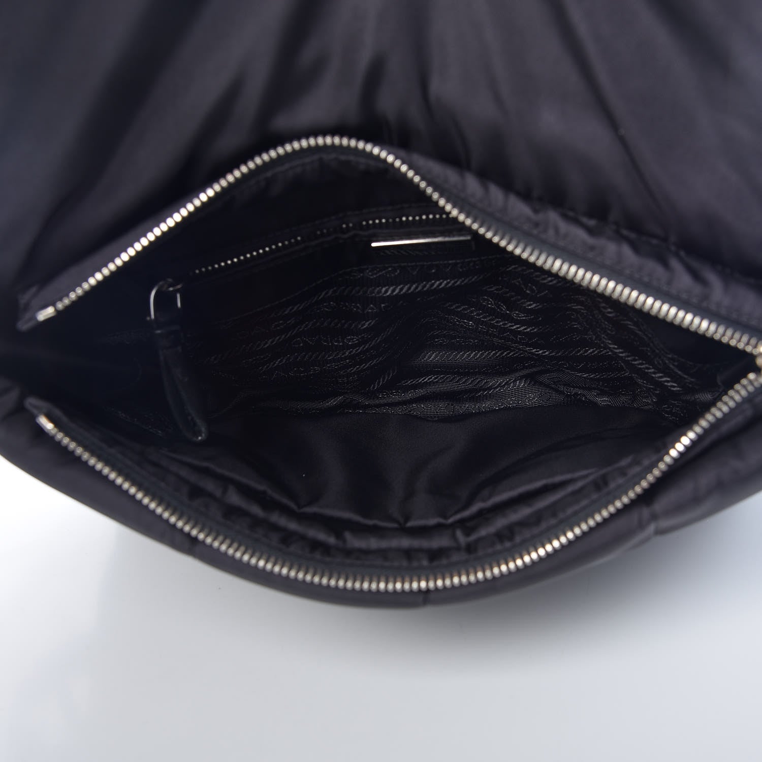 Prada Tessuto Nylon Bomber Messenger Black 7 of 10