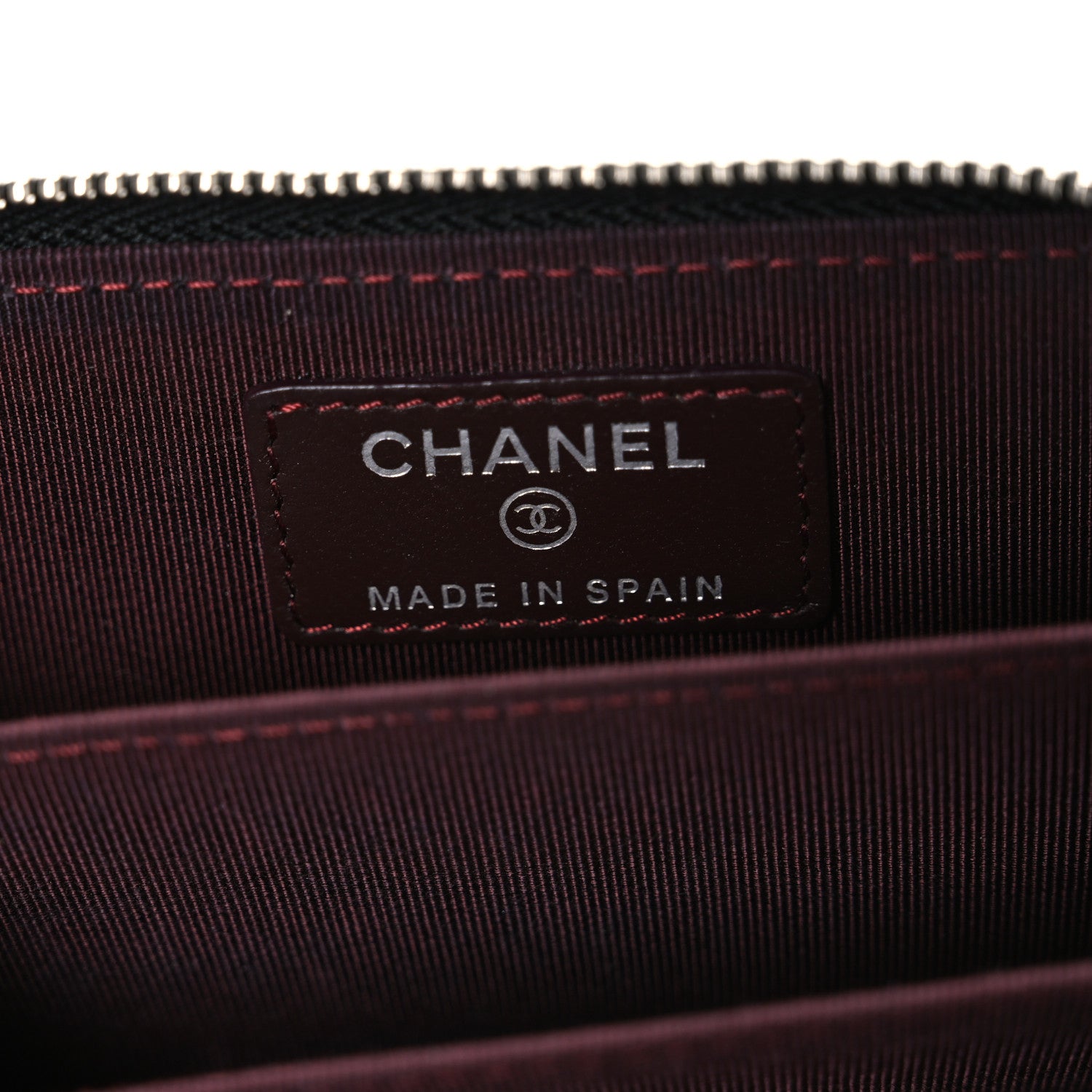 Chanel Lambskin Quilted Zip Coin Purse Black 6 of 7