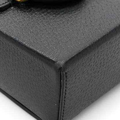 Gucci Textured Dollar Calfskin Mini Horsebit 1955 Crossbody Bag Black 14 of 17