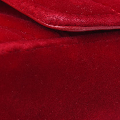 Gucci Velvet Matelasse Mini GG Marmont Shoulder Bag Hibiscus Red 22 of 24