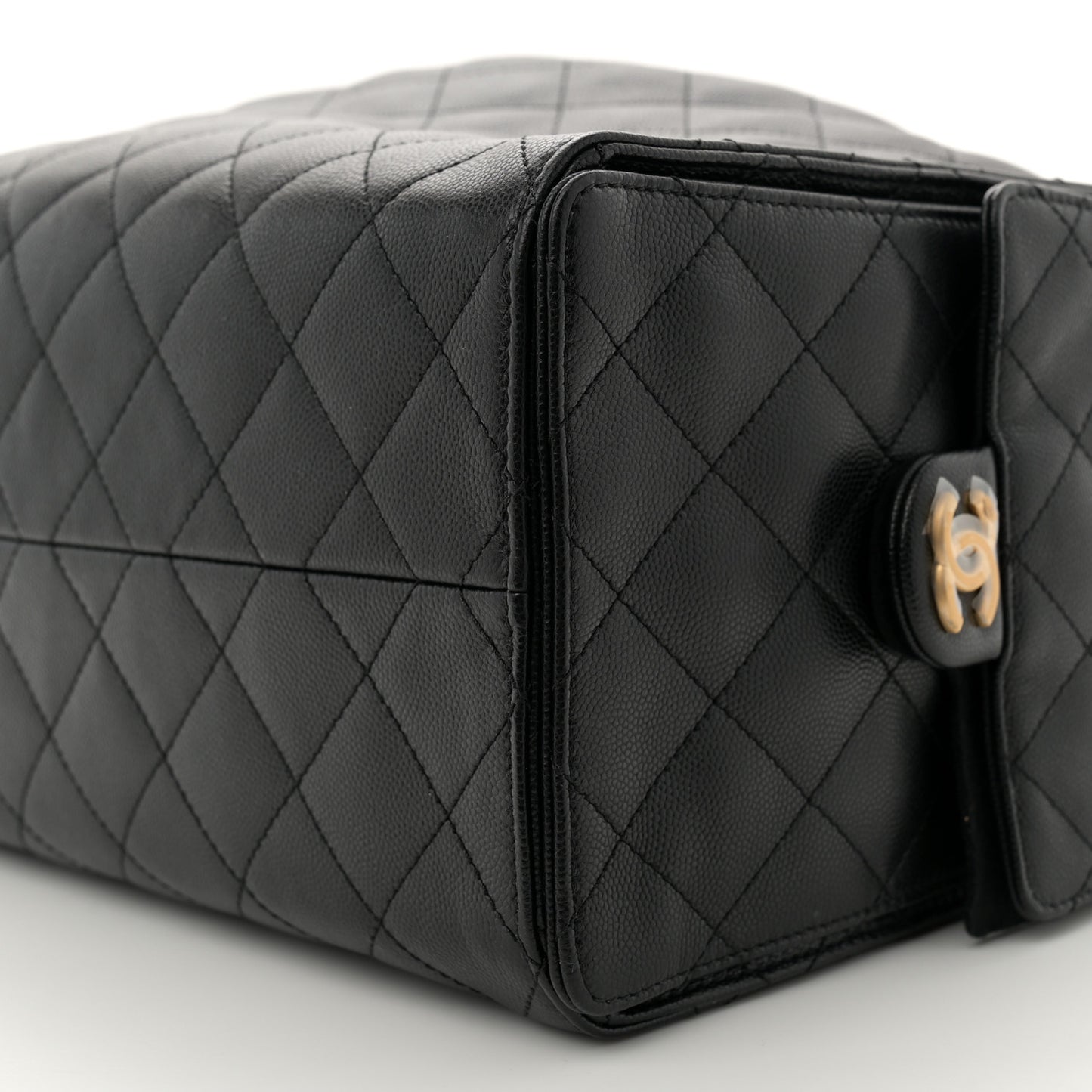 Caviar Quilted Large Chanel 25 Handbag Black