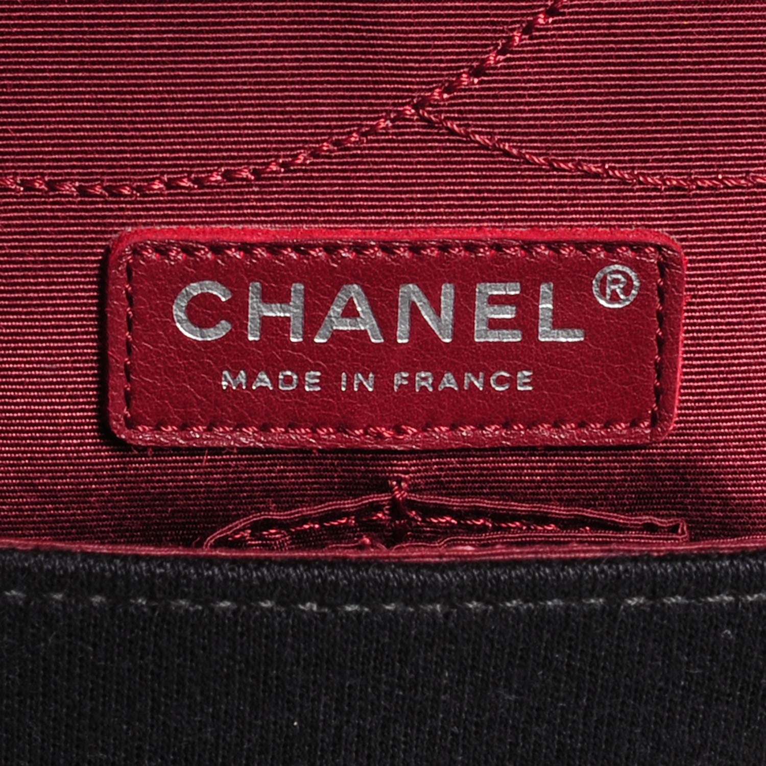 Chanel Jersey Coco's Croc 2.55 Reissue 227 Flap Black 10 of 13