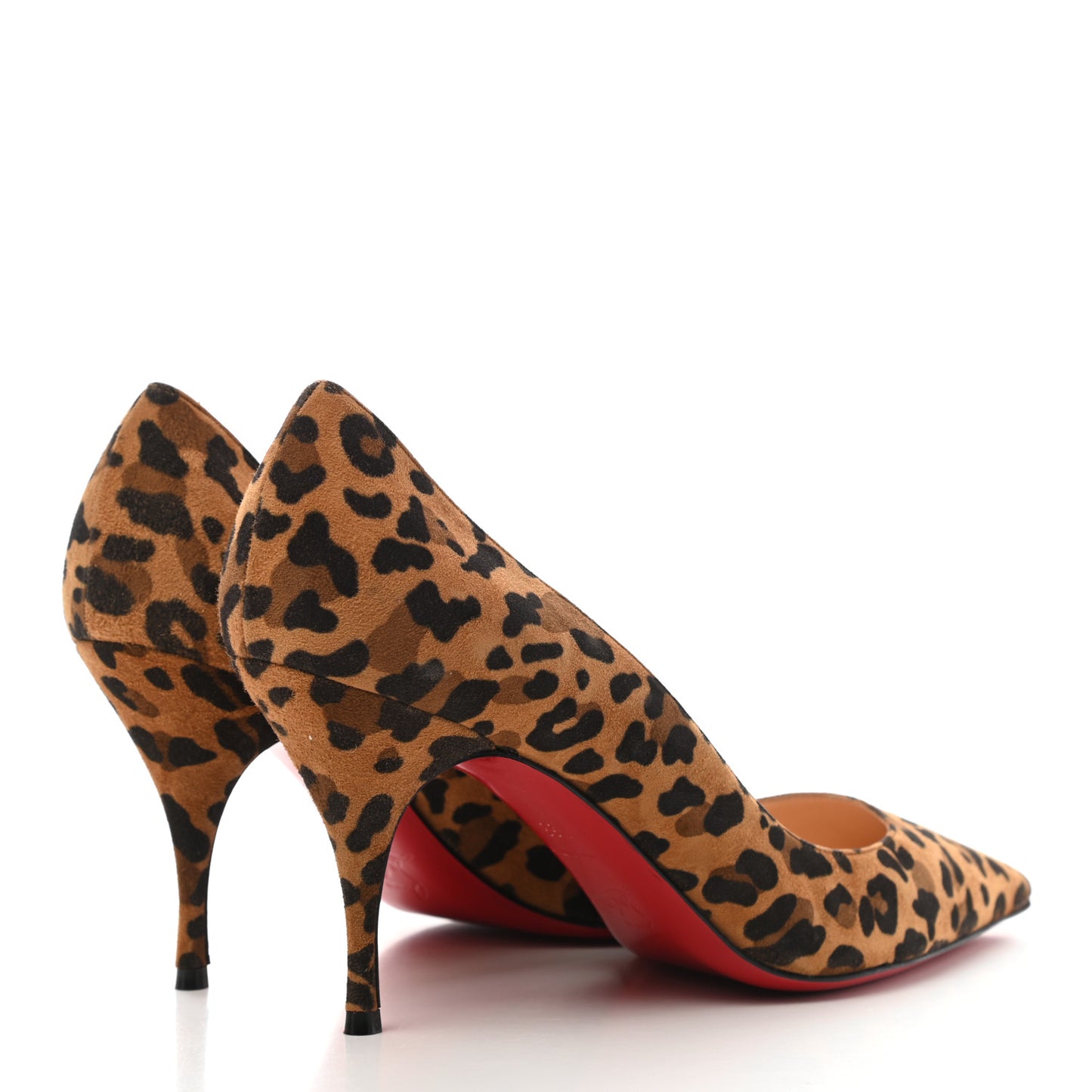 Veau Velours Leopard Clare 80 Pumps 38 Caramel