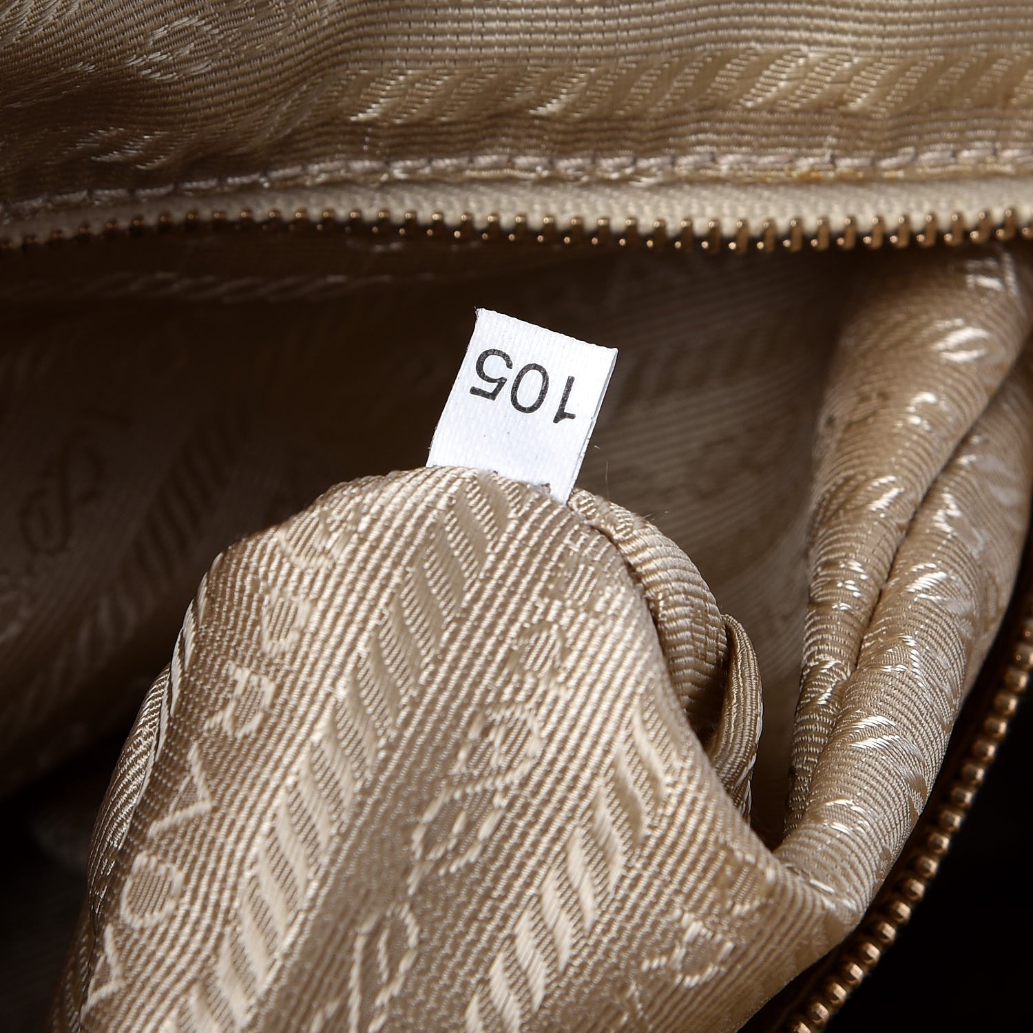 Prada Vitello Chic Shoulder Bag Miele 7 of 9