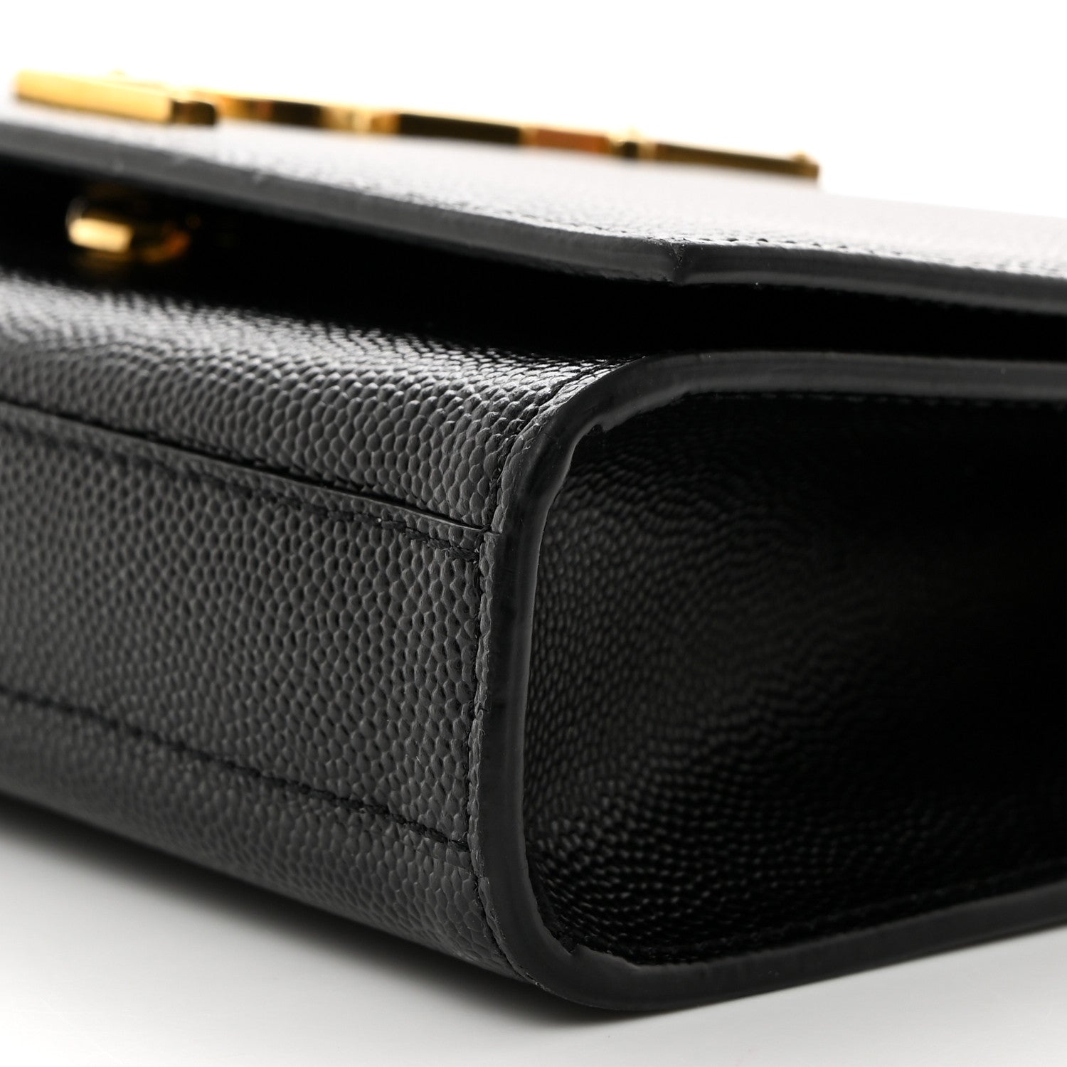 Saint Laurent Grain De Poudre Small Monogram Kate Satchel Black 10 of 10