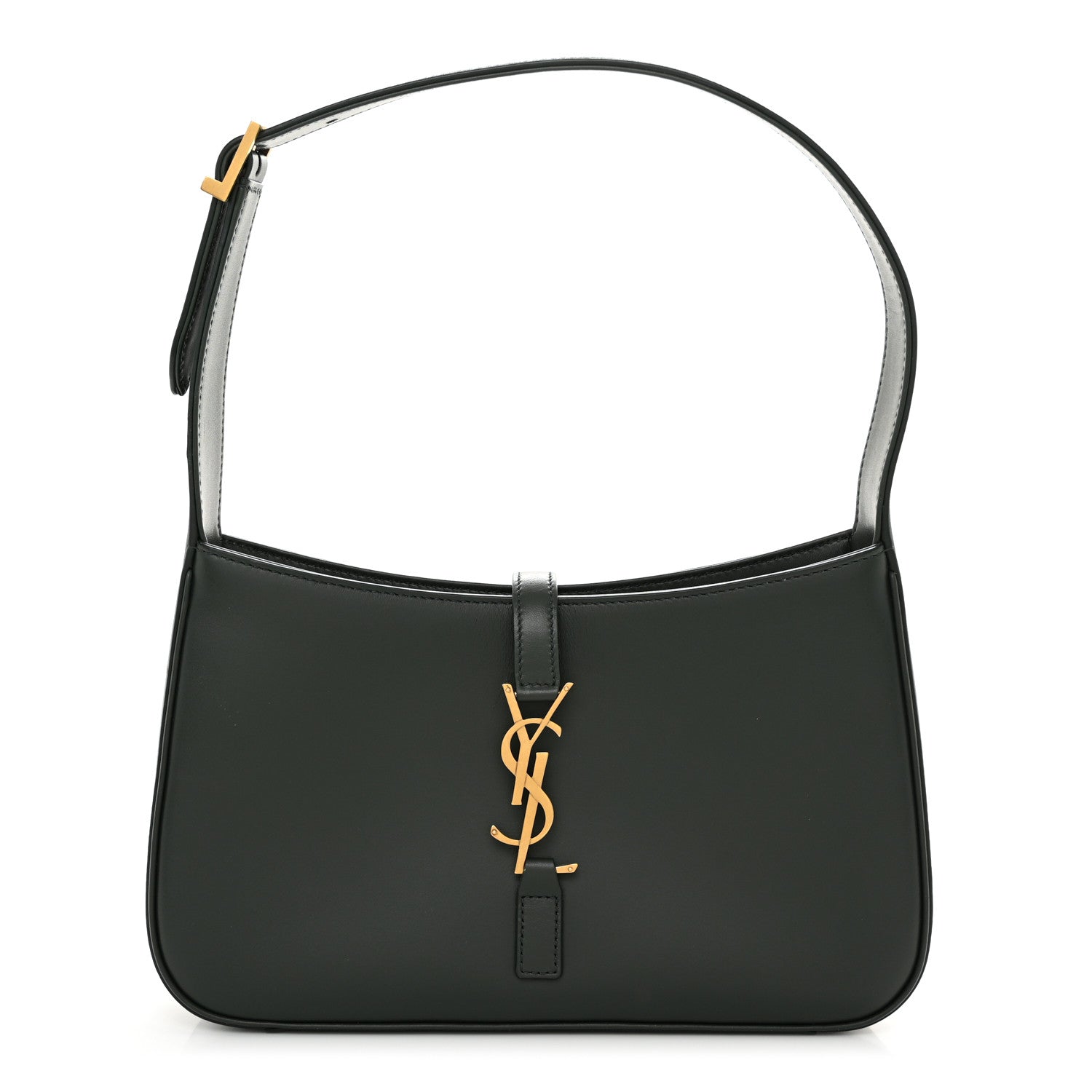 Saint Laurent Smooth Calfskin Le 5 A 7 Hobo Vert Fonce 1 of 12