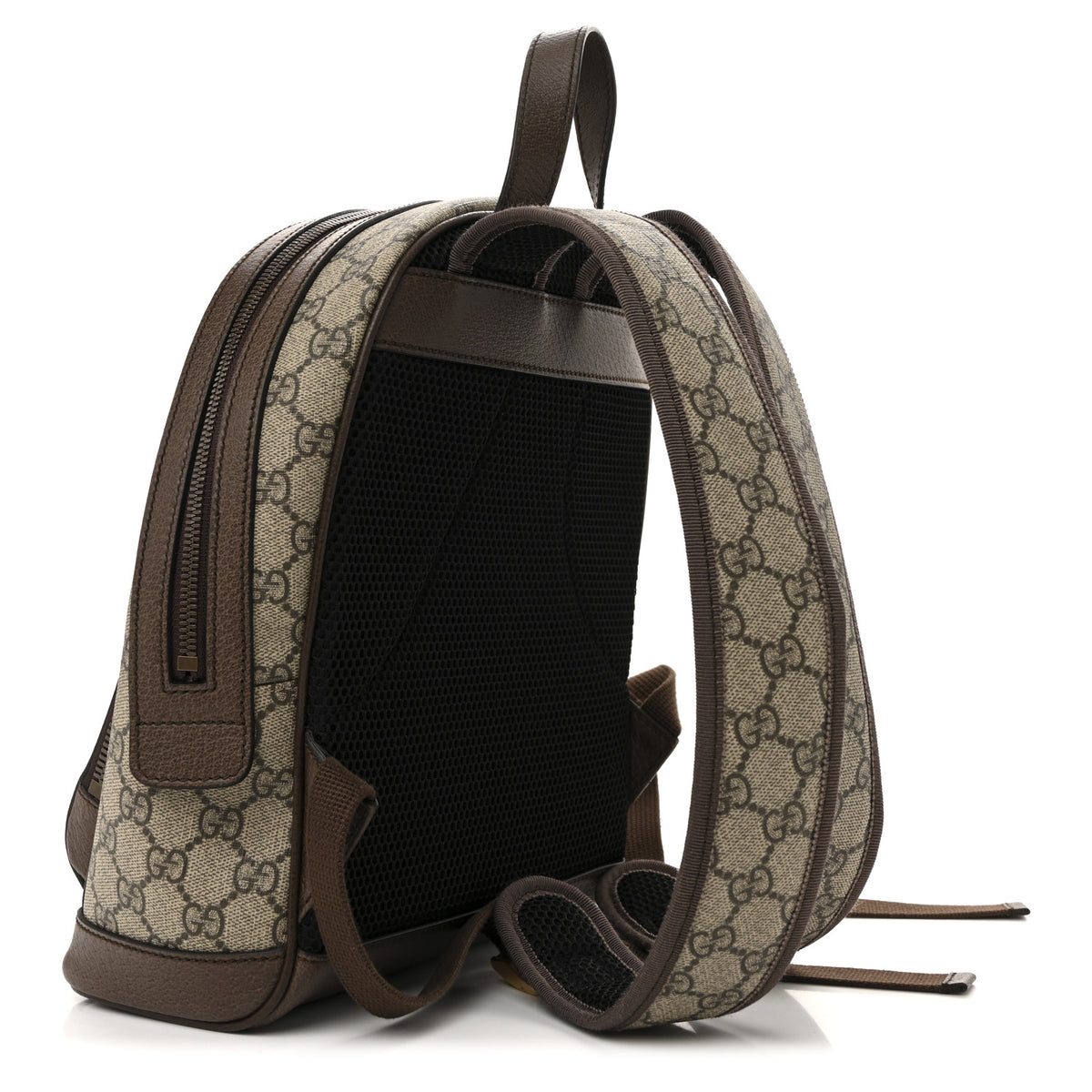 GUCCI Backpack GG Supreme Small Beige/Ebony Gucci GG Supreme Monogram Calfskin Web Small Ophidia Day  main image 4