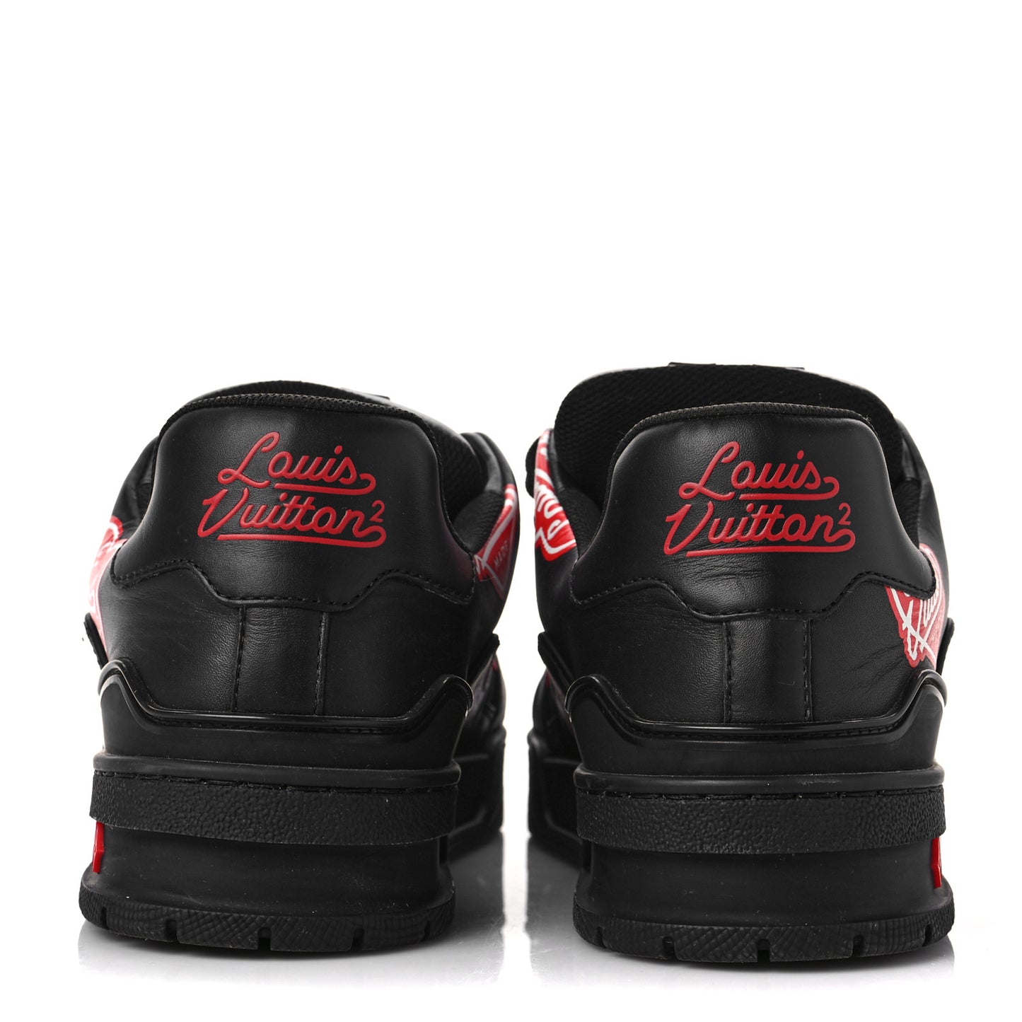 x NIGO Calfskin Printed LV Trainer Sneaker 7 Black