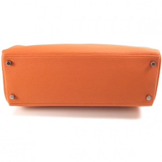 Hermes Togo Kelly 35 Orange Bag 4 of 13