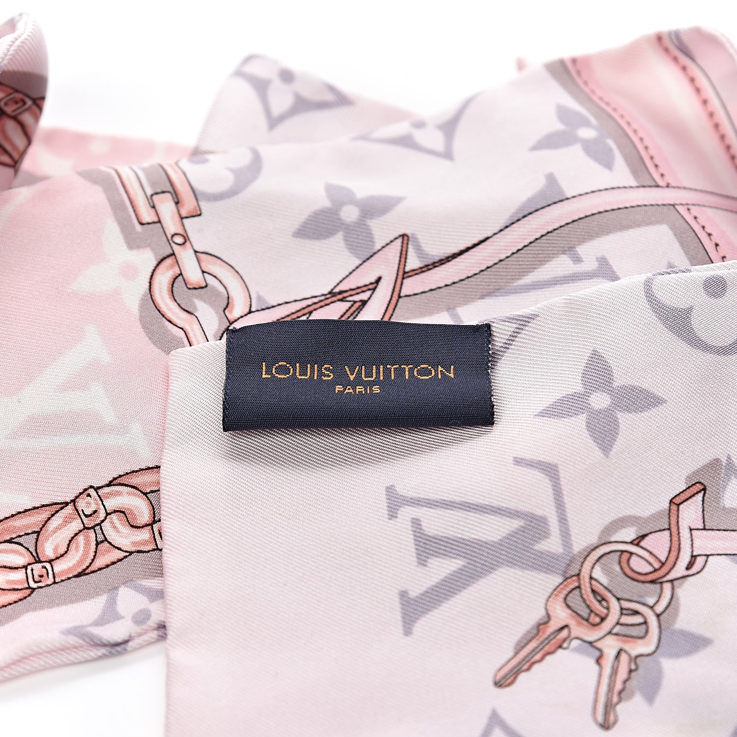 Louis Vuitton Silk Monogram Confidential Bandeau Light Pink 3 of 4