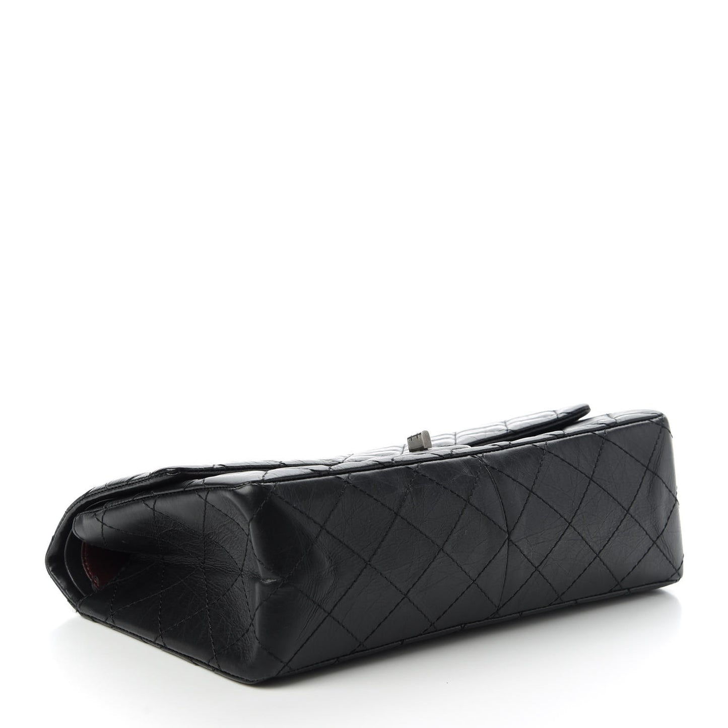 Aged Calfskin Quilted 2.55 Reissue 226 Flap Black