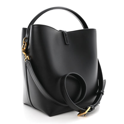 Saint Laurent Shiny Calfskin Le 37 Bucket Bag Black 4 of 15