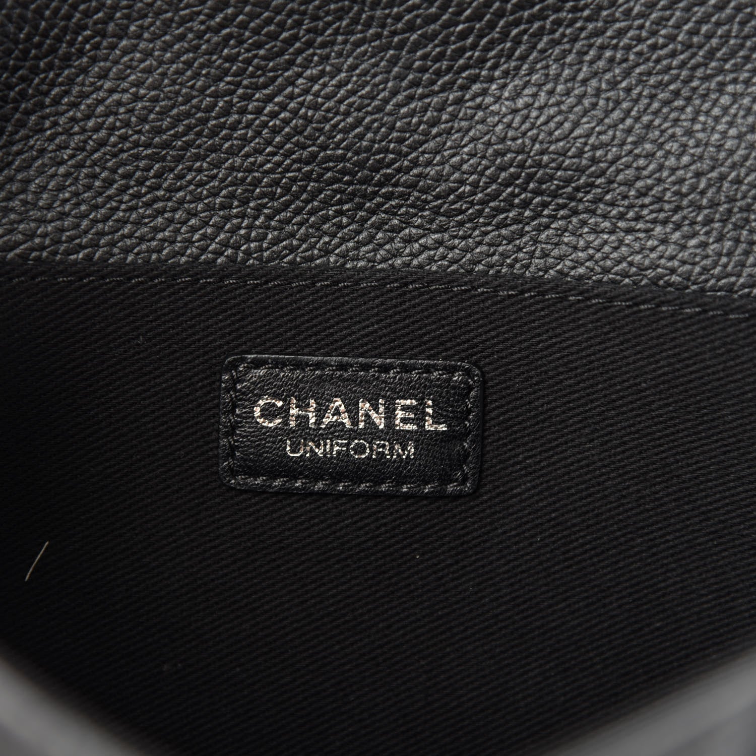Chanel Grained Calfskin Quilted 2.55 Reissue Flap Belt Bag Clutch Black 9 of 13