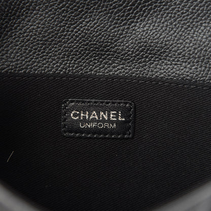 Chanel Grained Calfskin Quilted 2.55 Reissue Flap Belt Bag Clutch Black 9 of 13