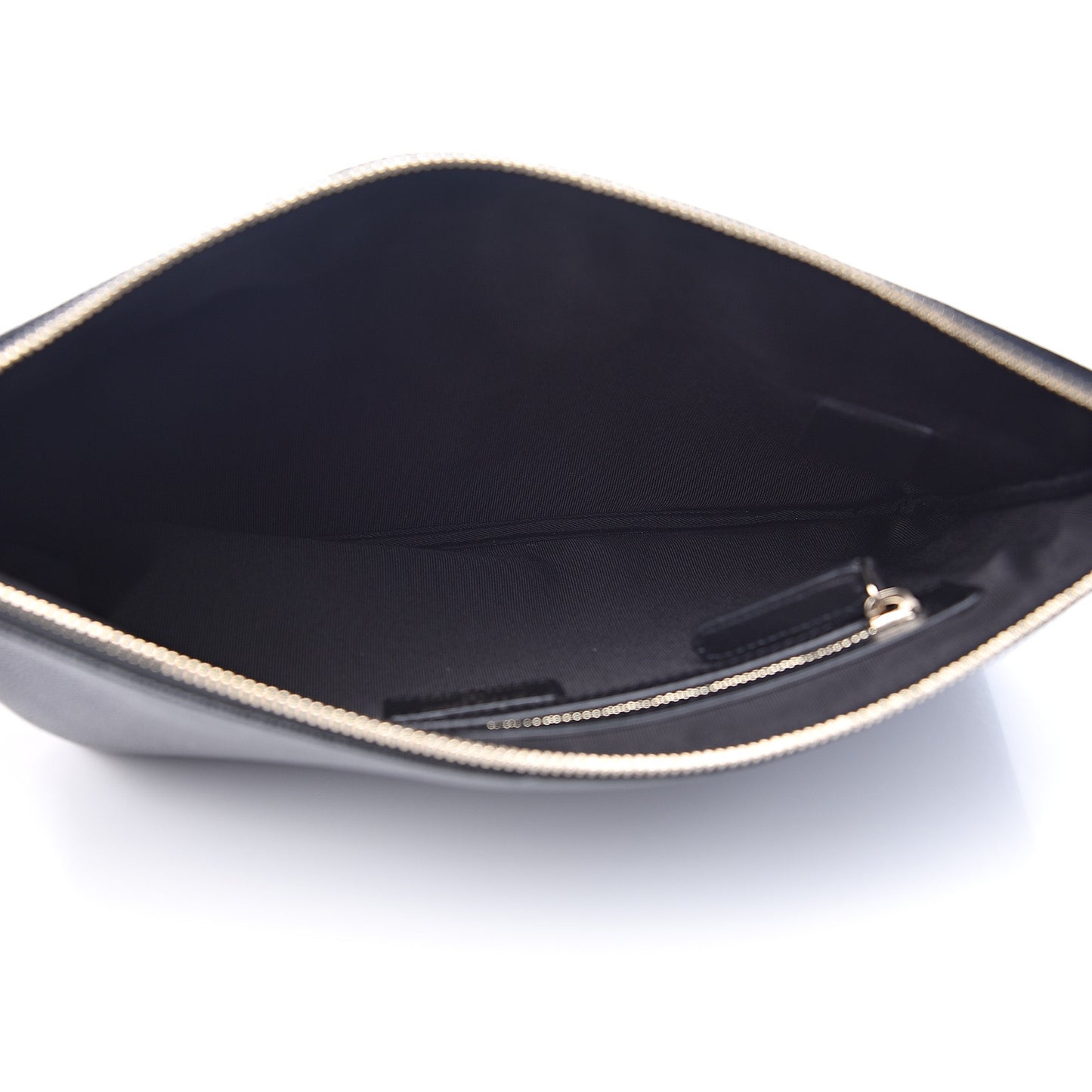 Caviar Studded Medium Deauville Pouch Black