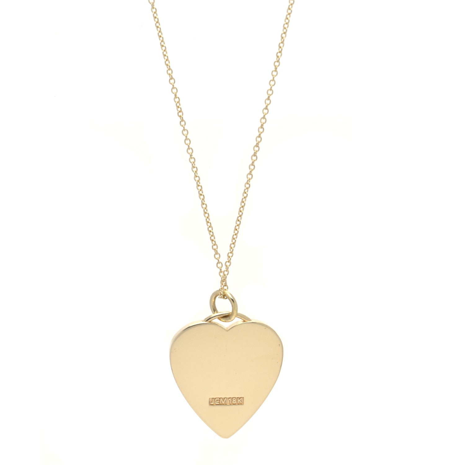 Jennifer Meyer 18K Yellow Gold Diamond Turquoise Heart Pendant Necklace 4 of 7