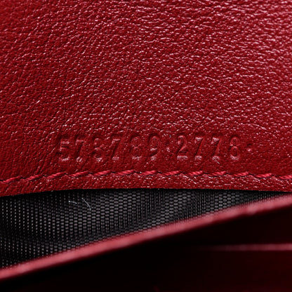 Gucci Calfskin Web Rajah Continental Wallet Romantic Cherry 7 of 9