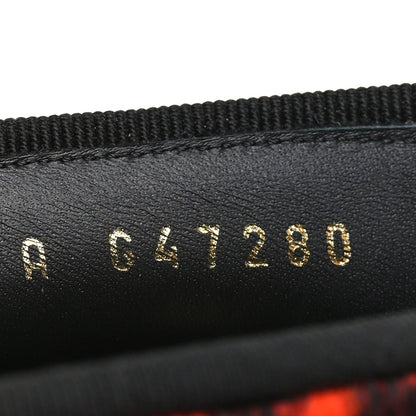 Chanel Pony Hair Lambskin Patent Calfskin Cap Toe CC Ballerina Flats 36 Orange Black White 8 of 9