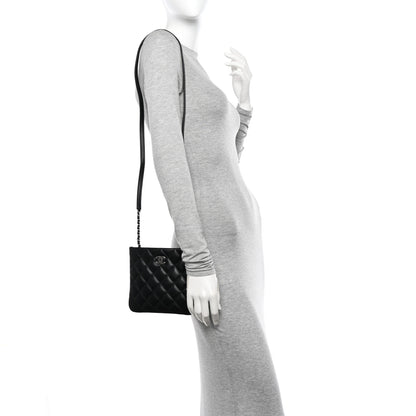 Chanel Lambskin Quilted Crossbody Bag Black 2 of 10