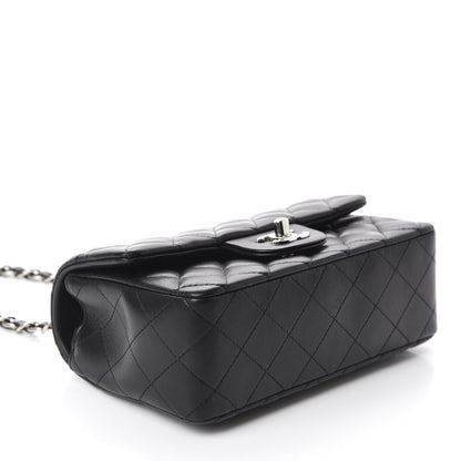 Chanel Lambskin Quilted Mini Rectangular Flap Black 4 of 11
