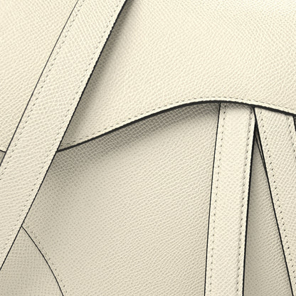 Christian Dior Grained Calfskin Saddle Bag With Strap Latte 8 of 10