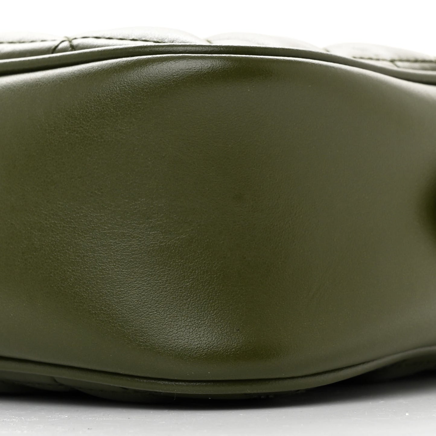 Calfskin Matelasse Aria Small GG Marmont Chain Shoulder Bag Military Wood