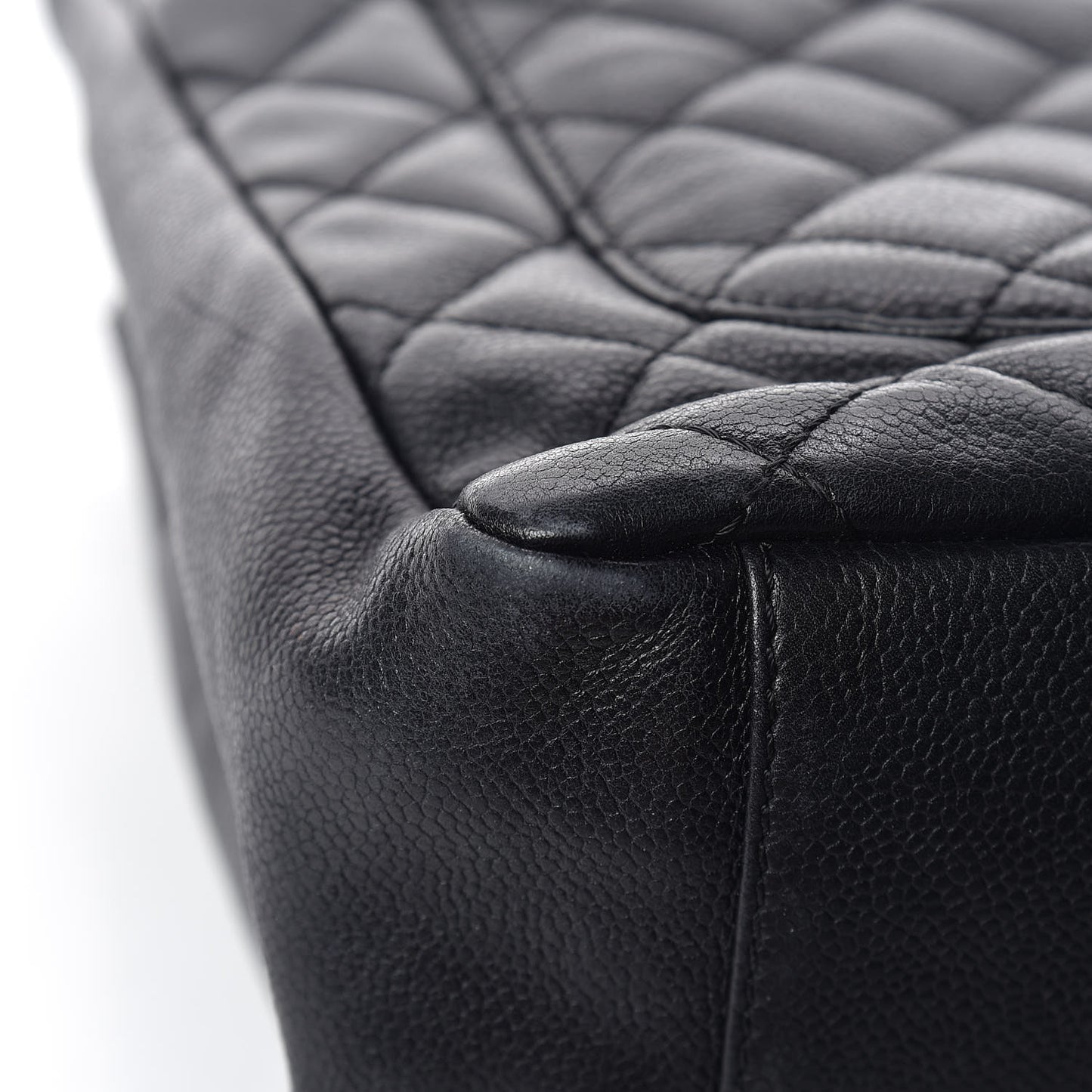 Caviar Quilted Grand Shopping Tote GST Black