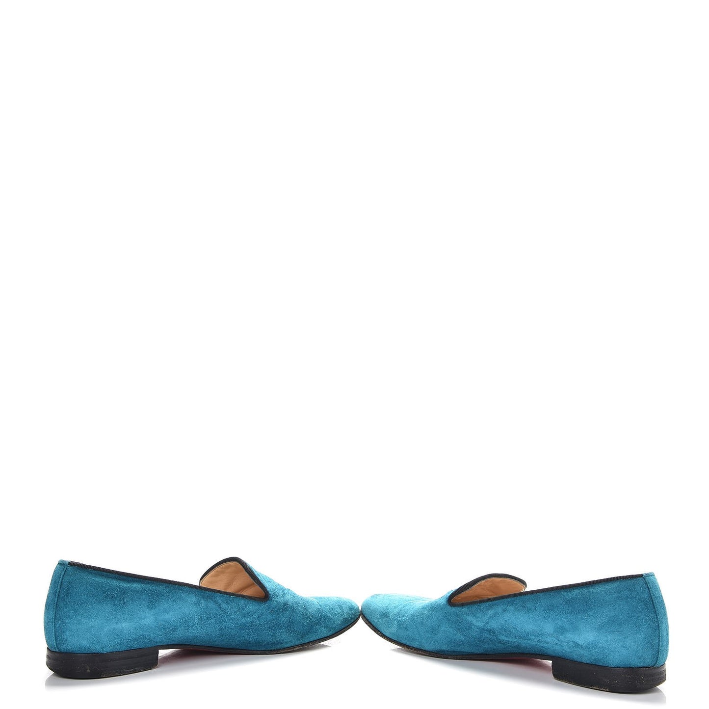 Veau Velours Henriette Flat Loafers 37.5 Peacock